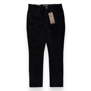 Levi's Women's Size 30 x 30 Black Classic Mid Rise Skinny Corduroy Pants NEW